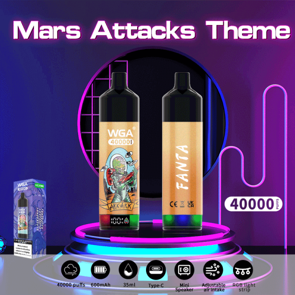 Special offer :  Mars attacks theme WGA 40000 40k puffs vape (10 pcs) - Image 18