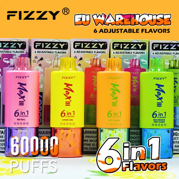 Special offer :  Fizzy MAX III 60000 puffs 6 flavors in 1 vape (10pcs) - Image 7