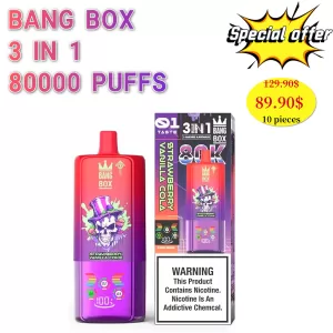 Special offer : BANG Box 3 in 1 Triple Flavors Vape Pen 80K (10pcs)