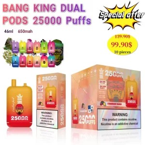 Special offer :  BANG KING Dual Pods 25000 puffs vape(10pcs)