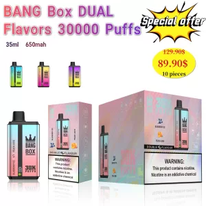 Special offer :  BANG Box double flavors 30k puffs vape (10pcs)