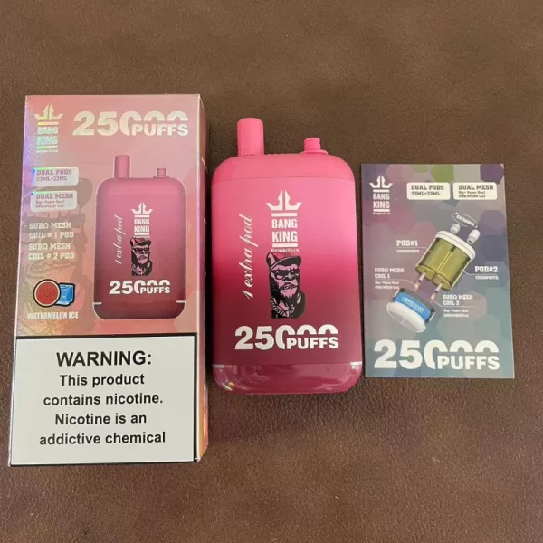 Special offer :  BANG KING Dual Pods 25000 puffs vape(10pcs) - Image 4